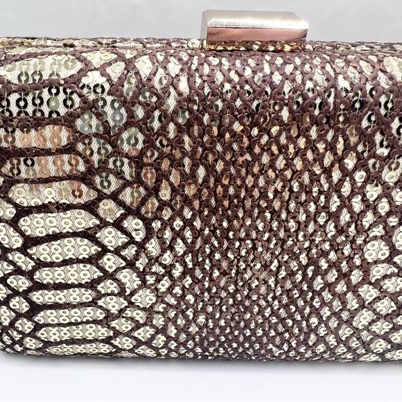 Tasha from Nordstrom Gold Sequin Evening Clutch - Picture 4 of 13
